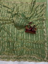 Palak Pure Fandy Sattin Silk With Embroidery Work Sarees Exporters In India
